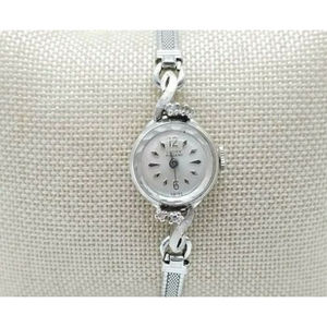Lucien Piccard 14K white gold ladies watch